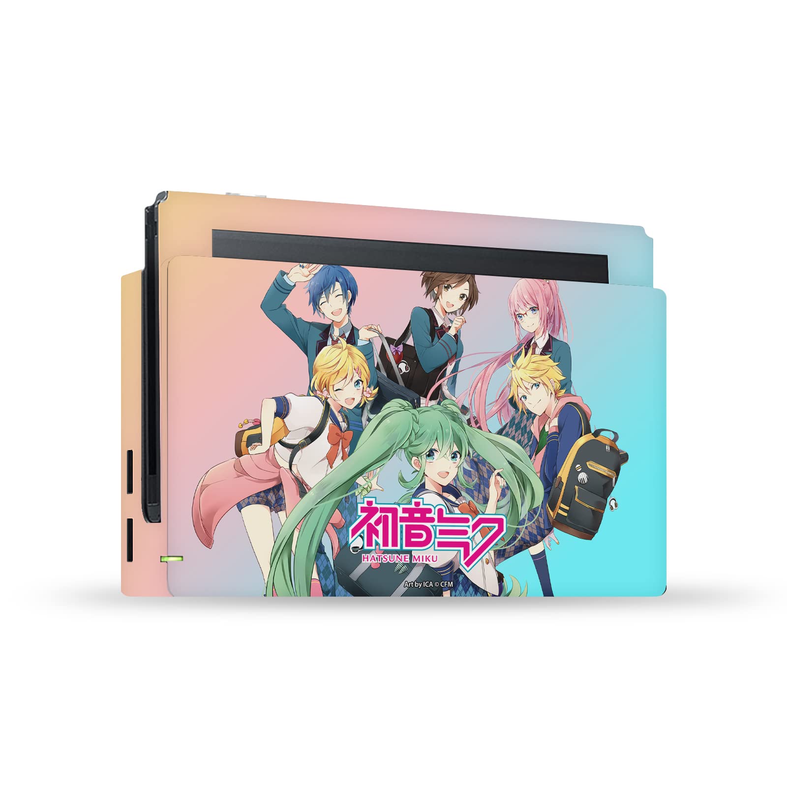 Officially Licensed Hatsune Miku High School Vinyl Sticker Decal for Nintendo Switch Console & Dock - Anime Gaming Skin Cover for Switch Lite & OLED Models - Perfect for Anime Fans & Gaming Enthusiasts