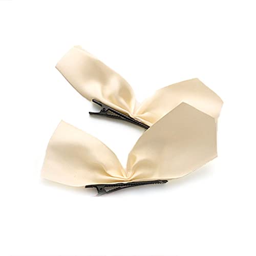 1 Pair Women's Solid Color Bow Headband Hair Clip - Side Hair Pin Barrette for Girls & Women - Perfect for Daily Use, Work, Parties & Special Occasions