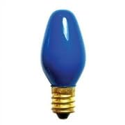 Ceramic Christmas Replacement Bulbs - 25 Pack Blue C7/E12 Candelabra Base 5W Outdoor Lights for Holiday Decorations, Parties, Patios, and Events - Perfect for Christmas Trees, Porch Lighting, and Festive Home Decor
