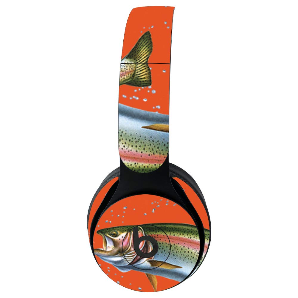MightySkins Vinyl Decal Wrap Cover for Beats Solo Pro Wireless Headphones - Trout Collage Design | Protective, Durable & Customizable Skin | Easy to Apply & Remove | Made in USA | Perfect for Travel, Workouts & Personal Style Enhancement