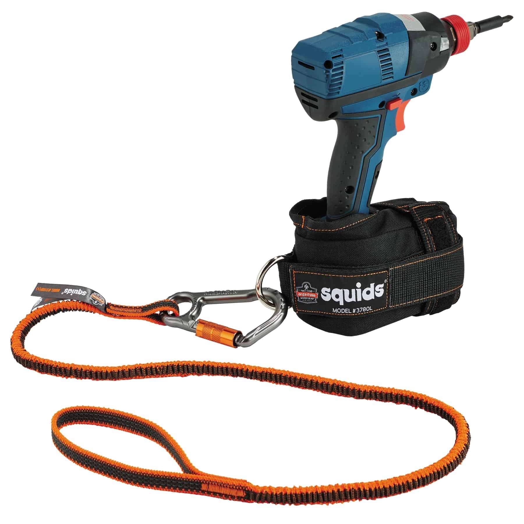 Ergodyne Squids 3186 Tool Tethering Kit for Iron & Steel Workers - Safety Lanyards & Attachments for Spud Wrenches to Sleever Bars | Fall Protection Gear for Construction & Industrial Work