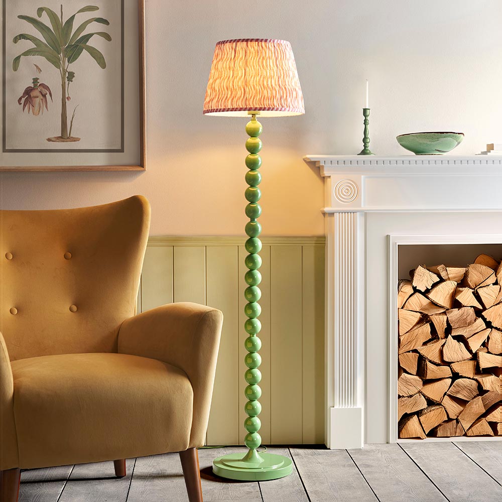 Auralis Ripple Floor Lamp with E27 Socket - Modern LED Standing Light for Living Room, Bedroom & Office - Adjustable Height in Multiple Finishes (Black, White, Bronze) - Perfect for Ambient Lighting & Home Decor