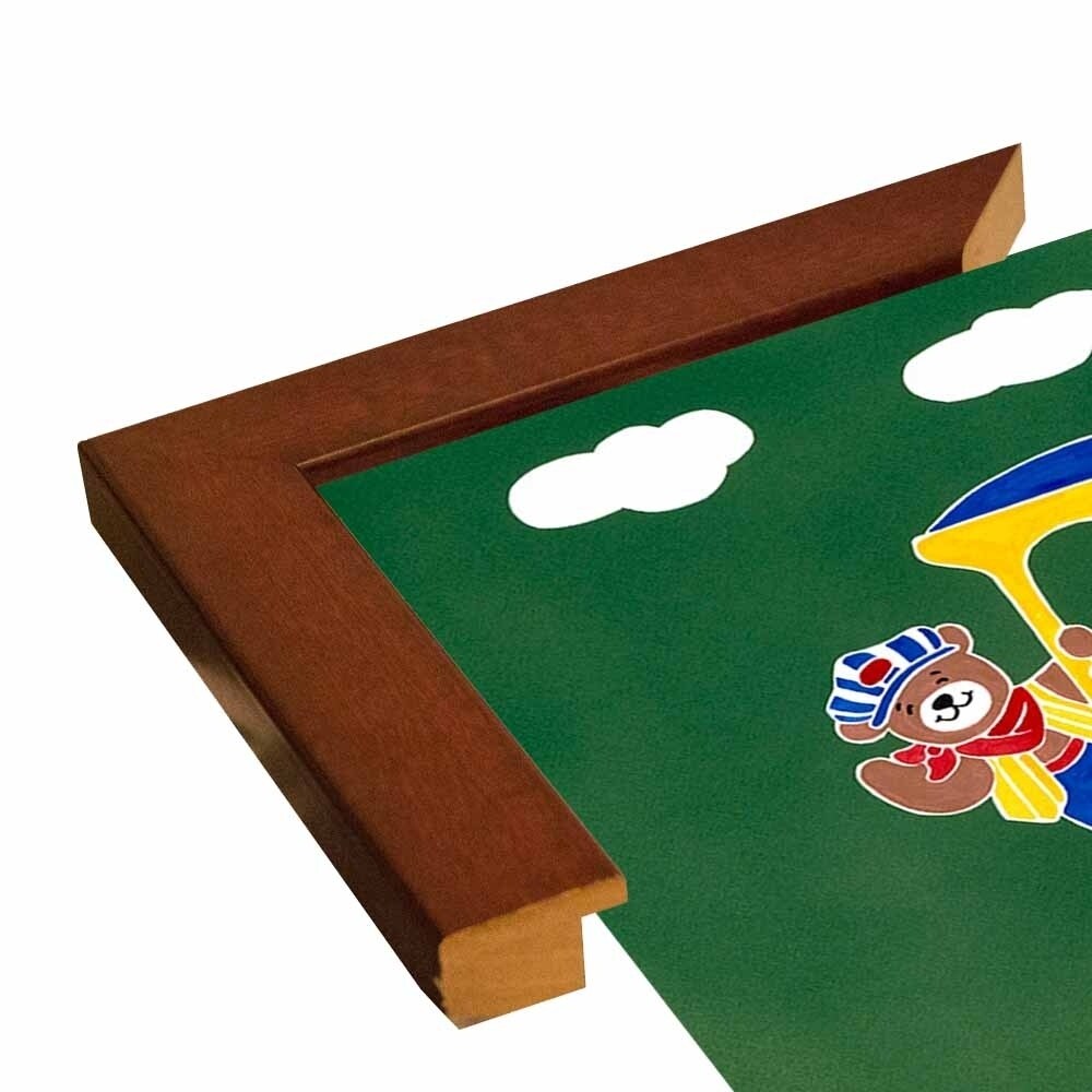 BearRy Happy Conductors SHERAS68808 Print 21x28.25 by Shelly Rasche - Vibrant Wall Art for Kids Room, Nursery Decor & Playroom Decoration