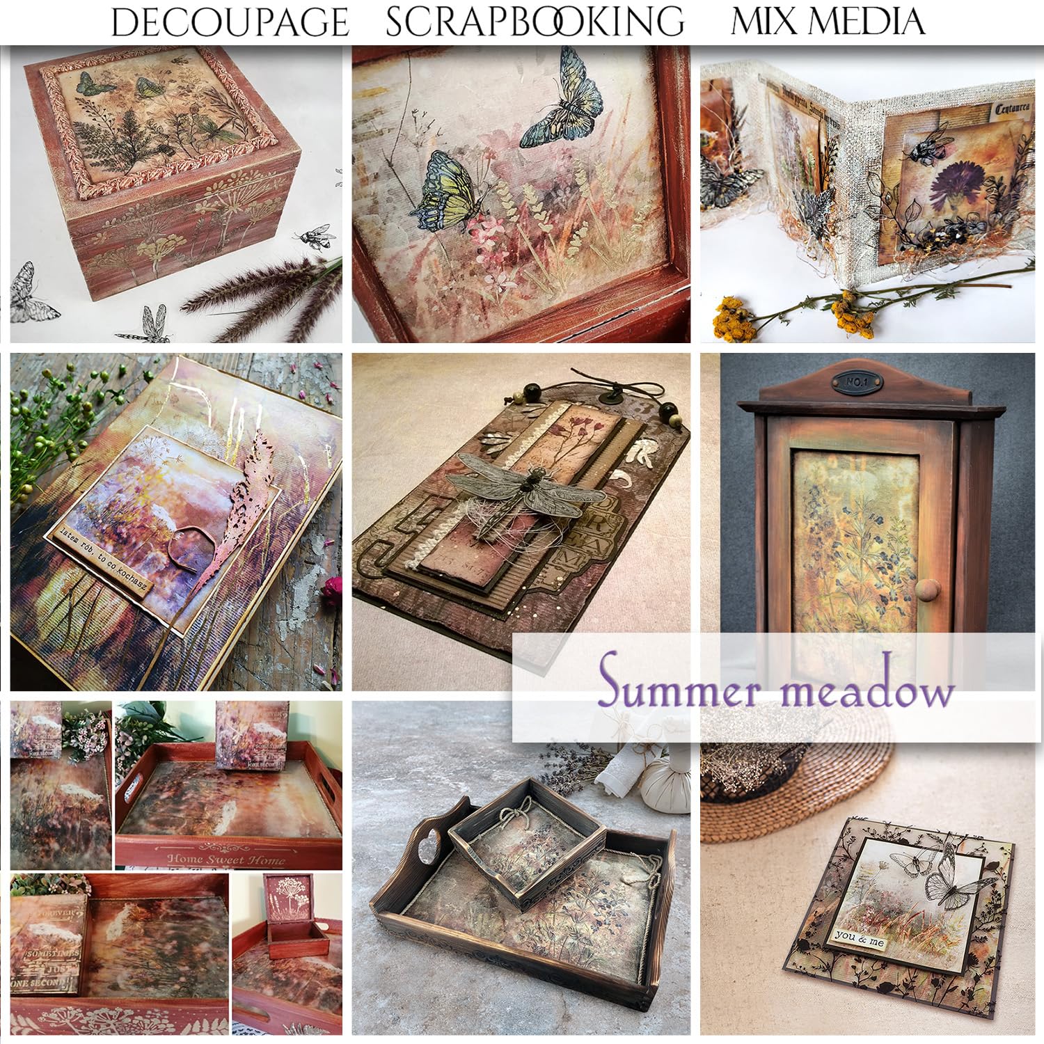 Summer Meadow Rice Paper RP007 - 29.7 x 21 cm (11.7 x 8.3 inches) for Watercolor Painting, Calligraphy & Mixed Media Art | Acid-Free, Premium Quality Art Paper