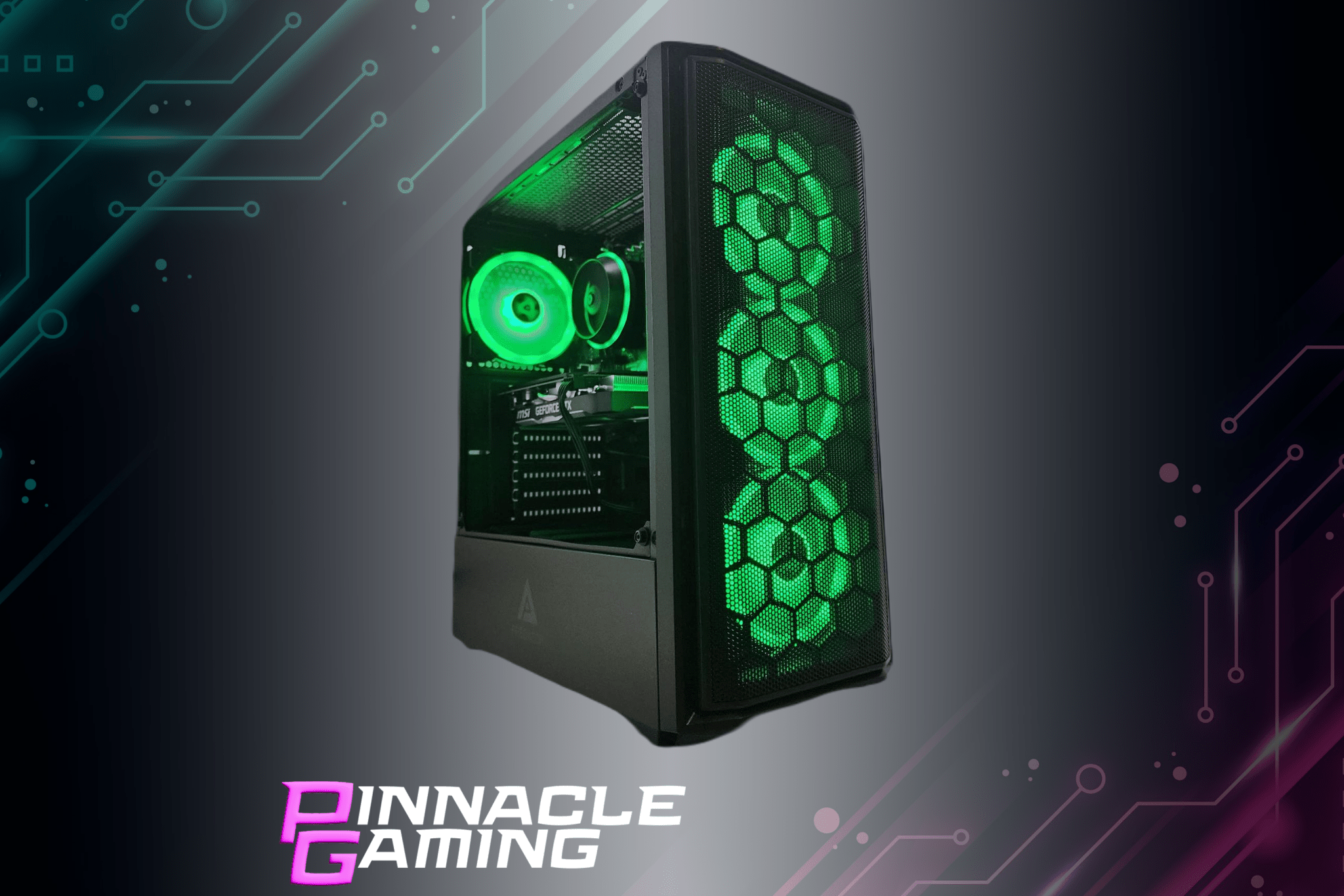 Custom Gaming PC - AMD Ryzen 5 Processor, RX 580 8GB Graphics, 1TB SSD, 16GB DDR4 RAM, Black Predator Case - Perfect for Esports, Streaming & High-Performance Gaming