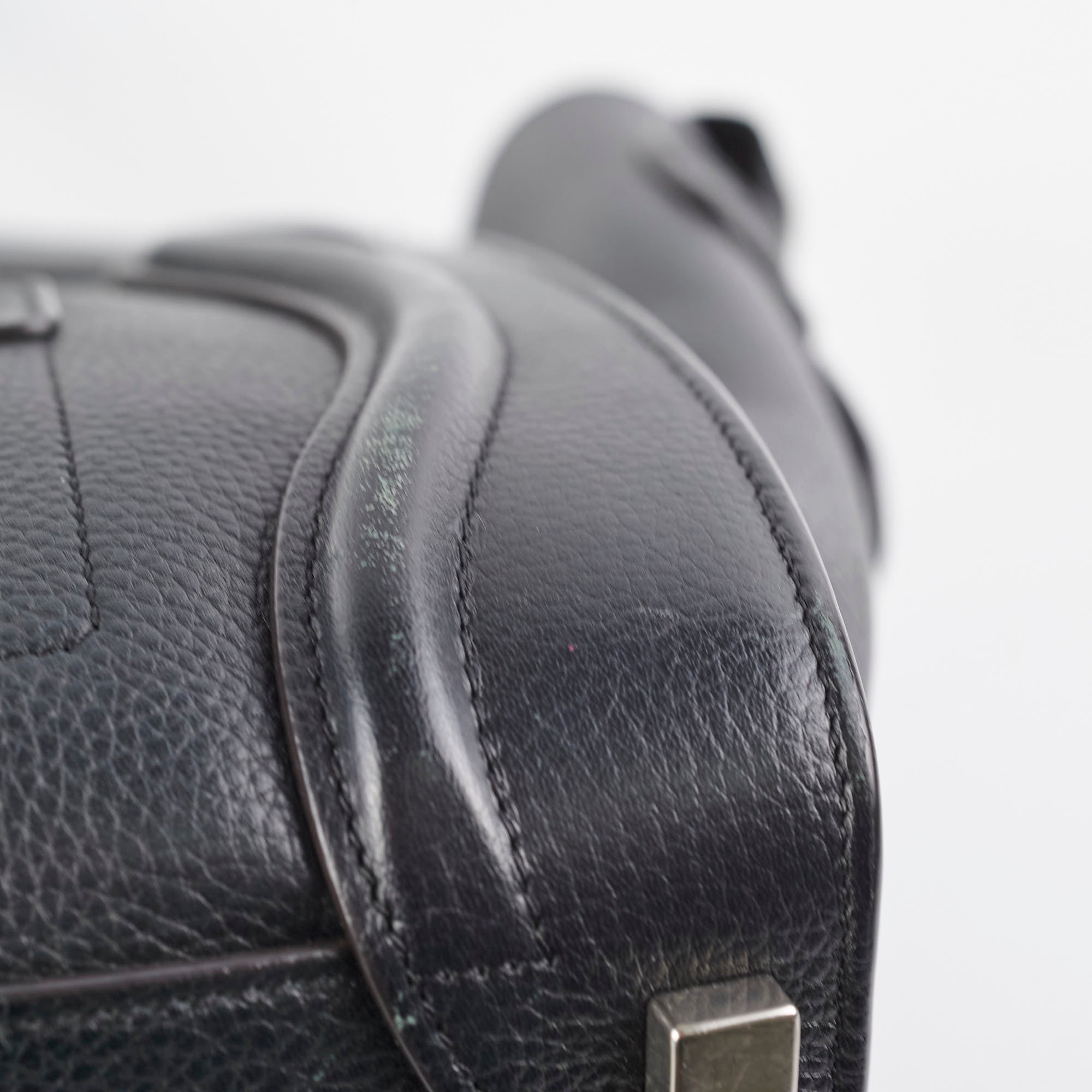 Celine Micro Luggage Black Leather Crossbody Bag - Stylish & Compact Handbag for Women, Perfect for Work, Travel & Everyday Use