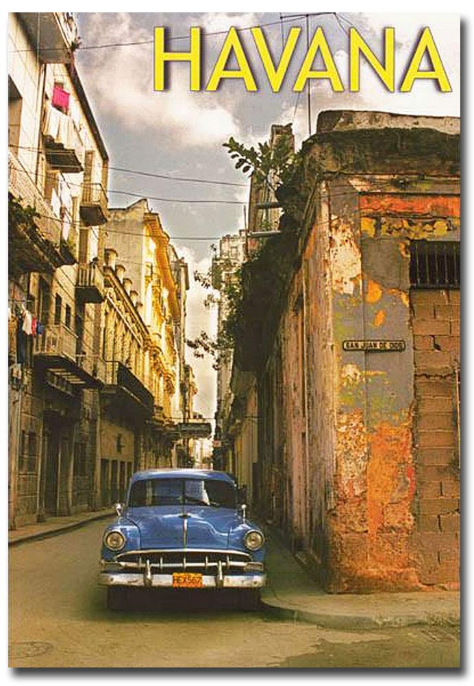 Vintage Havana Cuba Travel Souvenir Fridge Magnet - 2.5