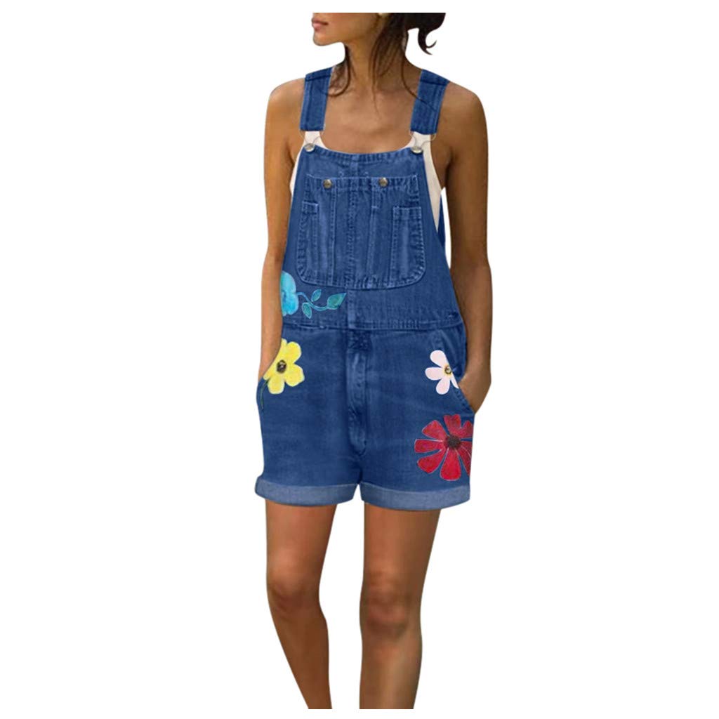 Stylish Women's Stretch Denim Jumpsuit - Sexy Fashion Overalls & Spring Rompers for Casual Wear, Date Night & Outdoor Activities