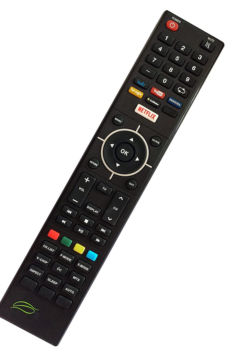 SEIKI SE32HY19T Smart TV Replacement Remote Control with Netflix, VUDU, YouTube & Pandora Buttons - Compatible with SEIKI Smart TVs - Perfect for Streaming, Gaming & Home Entertainment