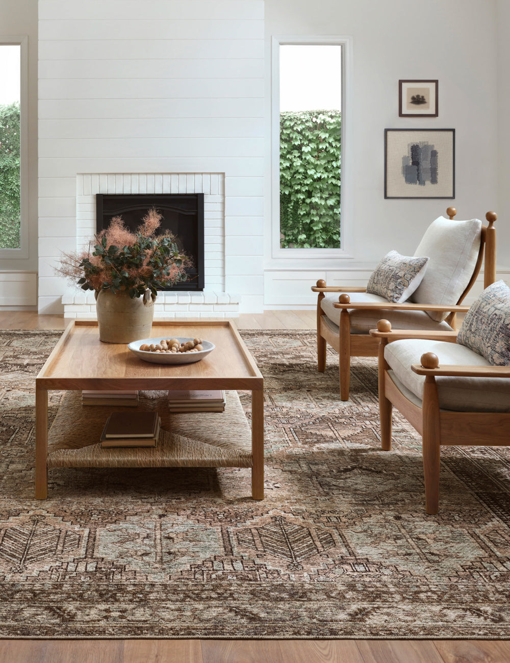 Billie Rug by Amber Lewis x Loloi - Handmade Bohemian Area Rug for Living Room, Bedroom & Dining Room - Soft & Durable Home Decor
