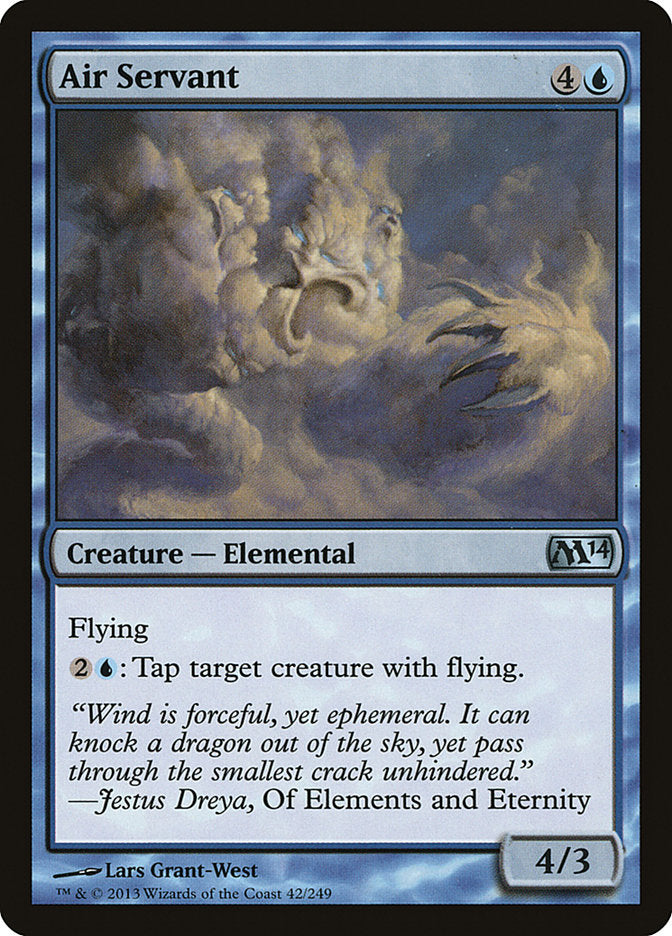 Magic 2014 Air Servant MTG Card - Collectible Trading Card Game for Magic: The Gathering Players - Perfect for Deck Building, Tournaments and Strategy Games