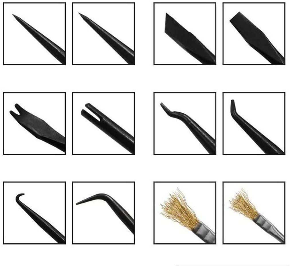 Utoolmart 6-in-1 Double Sided Soldering Assist Tool Kit - Electronic Component Welding & Grinding Accessories for PCB Repair, DIY Projects, and Electronics Maintenance (Perfect for Hobbyists and Professionals)