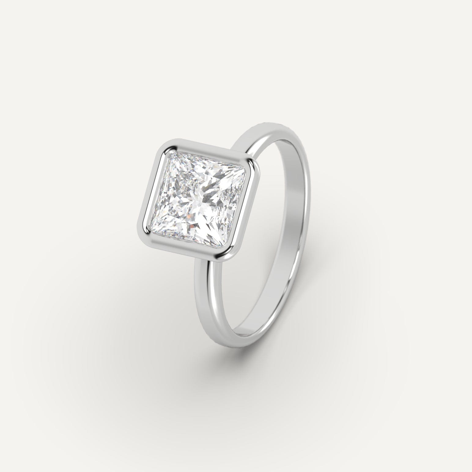 2 Carat Princess Cut Diamond Engagement Ring for Women - Elegant Wedding & Proposal Jewelry Gift - Perfect for Anniversaries, Valentine's Day & Special Occasions