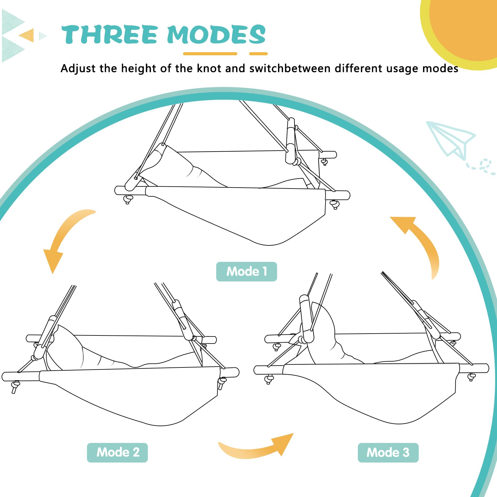 2-in-1 Baby Bouncer Jumper & Toddler Swing - Safe 5-Point Harness for Indoor/Outdoor Use | Space-Saving Design, Stable Infant Activity Center | Perfect for Playtime, Nursery, Backyard & Travel