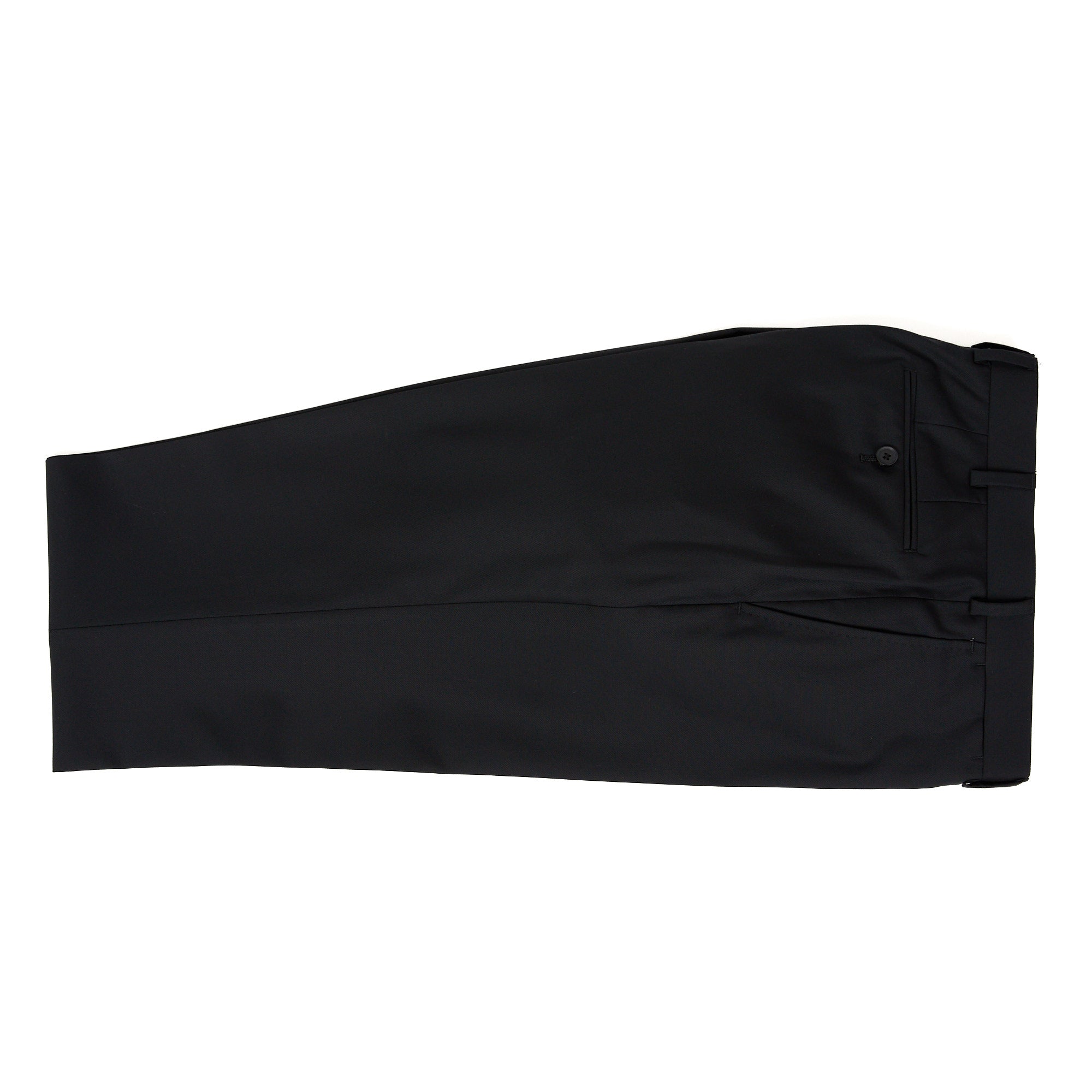 Premium HENRY SARTORIAL Flat Front Wool Dress Pants for Men - Classic Black Business Trousers - Perfect for Office, Formal Events & Professional Occasions