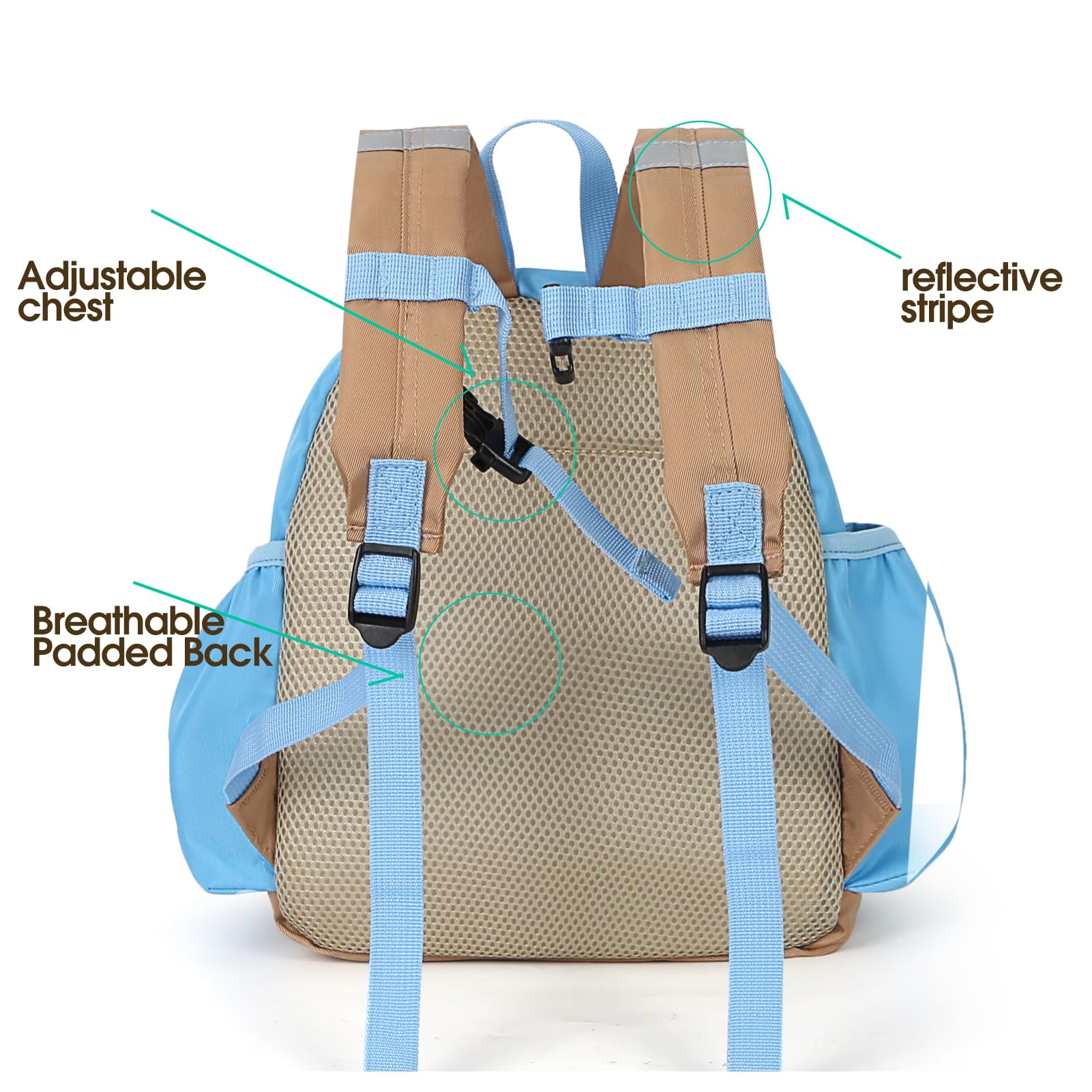 Kids Toddler Backpack for Boys & Girls - 15 Inch Small School Backpack for Kindergarten & Elementary Students - Perfect for School, Travel & Daily Use