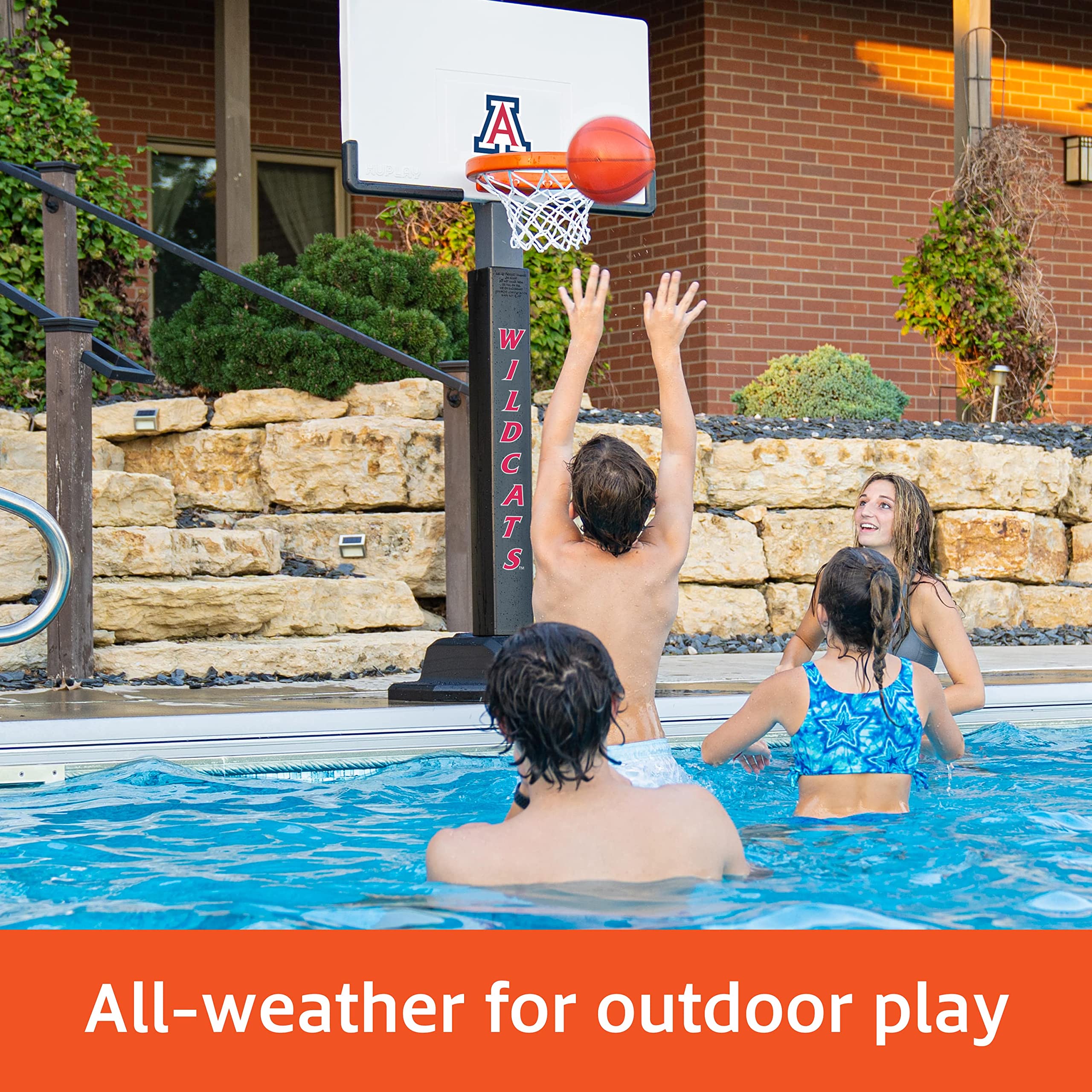 Huplay Professional Basketball Set - Official Size Team Basketball with Pump & Needle - Perfect for Indoor & Outdoor Games, Training, and Team Sports