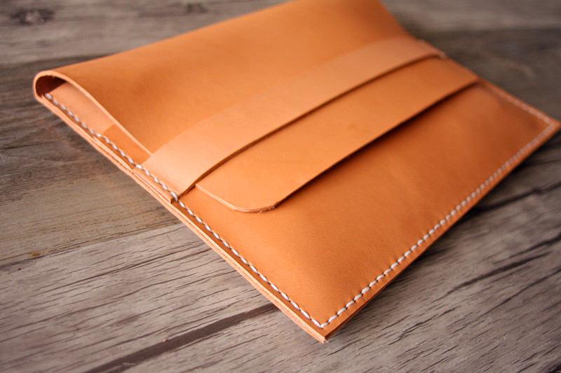 Custom Personalized Leather Laptop Sleeve Case - Premium 13-15 Inch Laptop Protection - Perfect for Work, Travel & Business Gifts