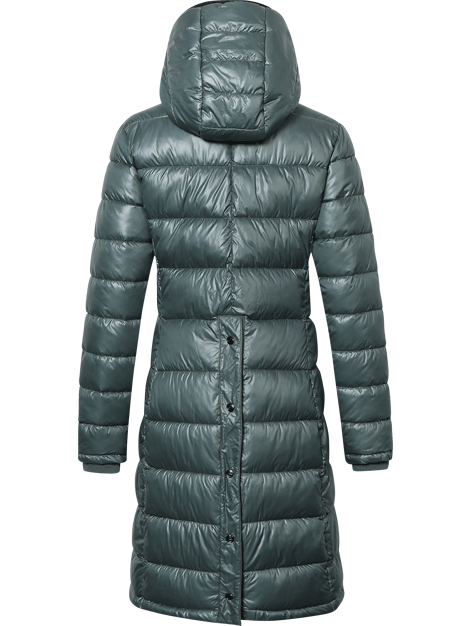 Covalliero Long Quilted Winter Coat for Women - Warm Insulated Puffer Jacket with Hood, Perfect for Cold Weather & Outdoor Activities