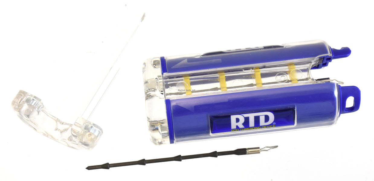 Erupt Fishing RTD Rod Threading Device - Blue/Yellow Fishing Line Threader for Easy Casting - Perfect for Freshwater & Saltwater Fishing