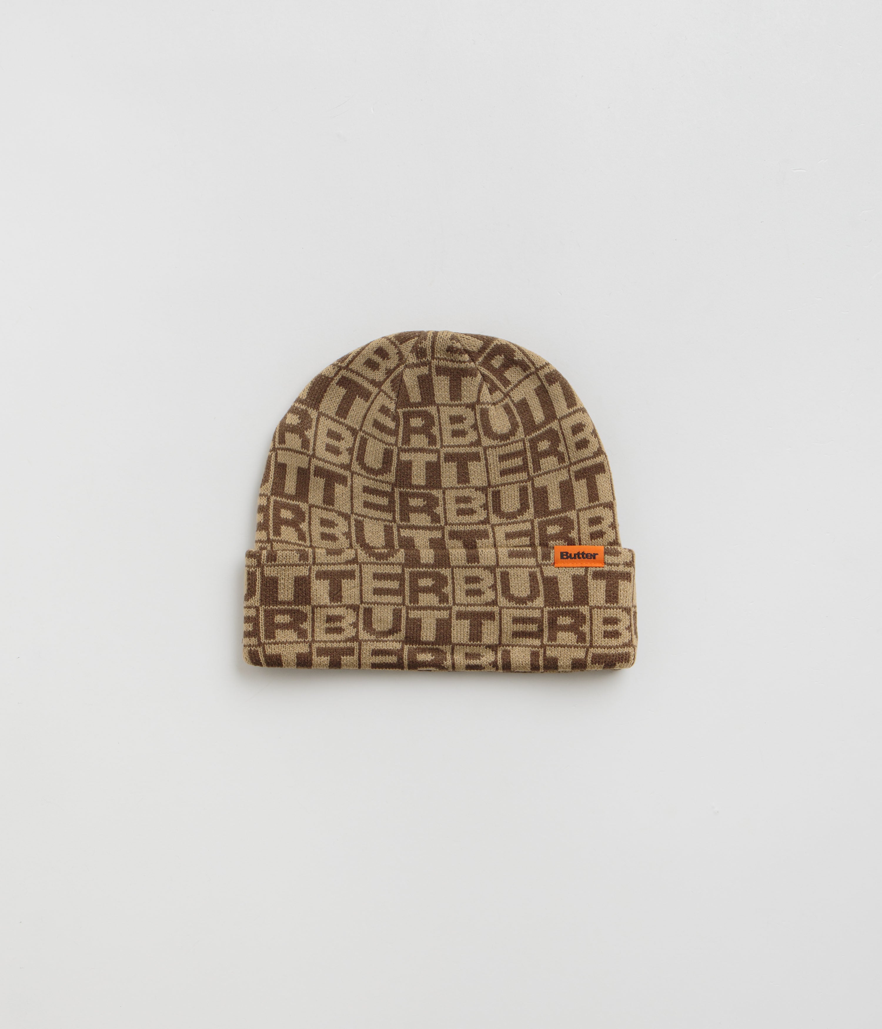 Butter Goods Tiles Beanie - Soft Knit Winter Hat for Men & Women - Brown - Perfect for Cold Weather, Outdoor Activities & Streetwear Fashion