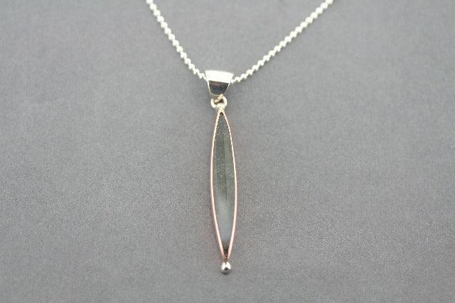 Natural Black Obsidian Stone Pendant with 45cm Ball Chain - Copper Jewelry for Protection & Healing - Perfect for Meditation, Gifts & Spiritual Practices