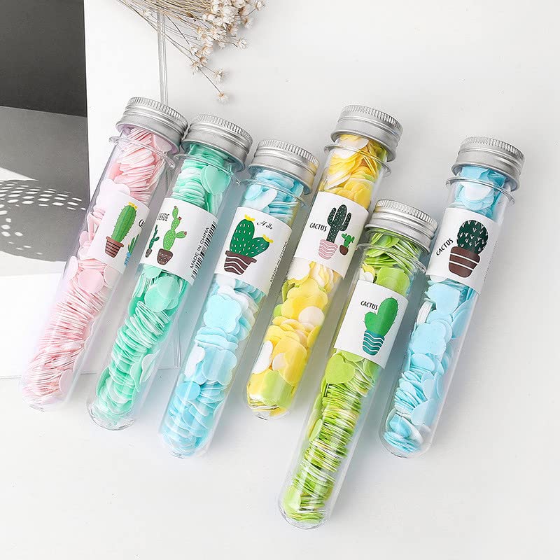 Gmefvr Floral Design Tube-Shaped Paper Soap Bottles - Travel-Friendly, Soft & Gentle Bath Soap for Camping, Gym & On-the-Go Hygiene