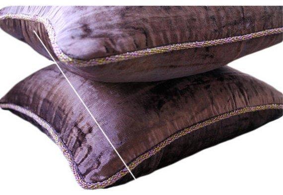 Aqua Blue Velvet Decorative Euro Sham Pillow Cover - Elegant Shimmering Home Decor for Bedroom, Living Room & Sofa