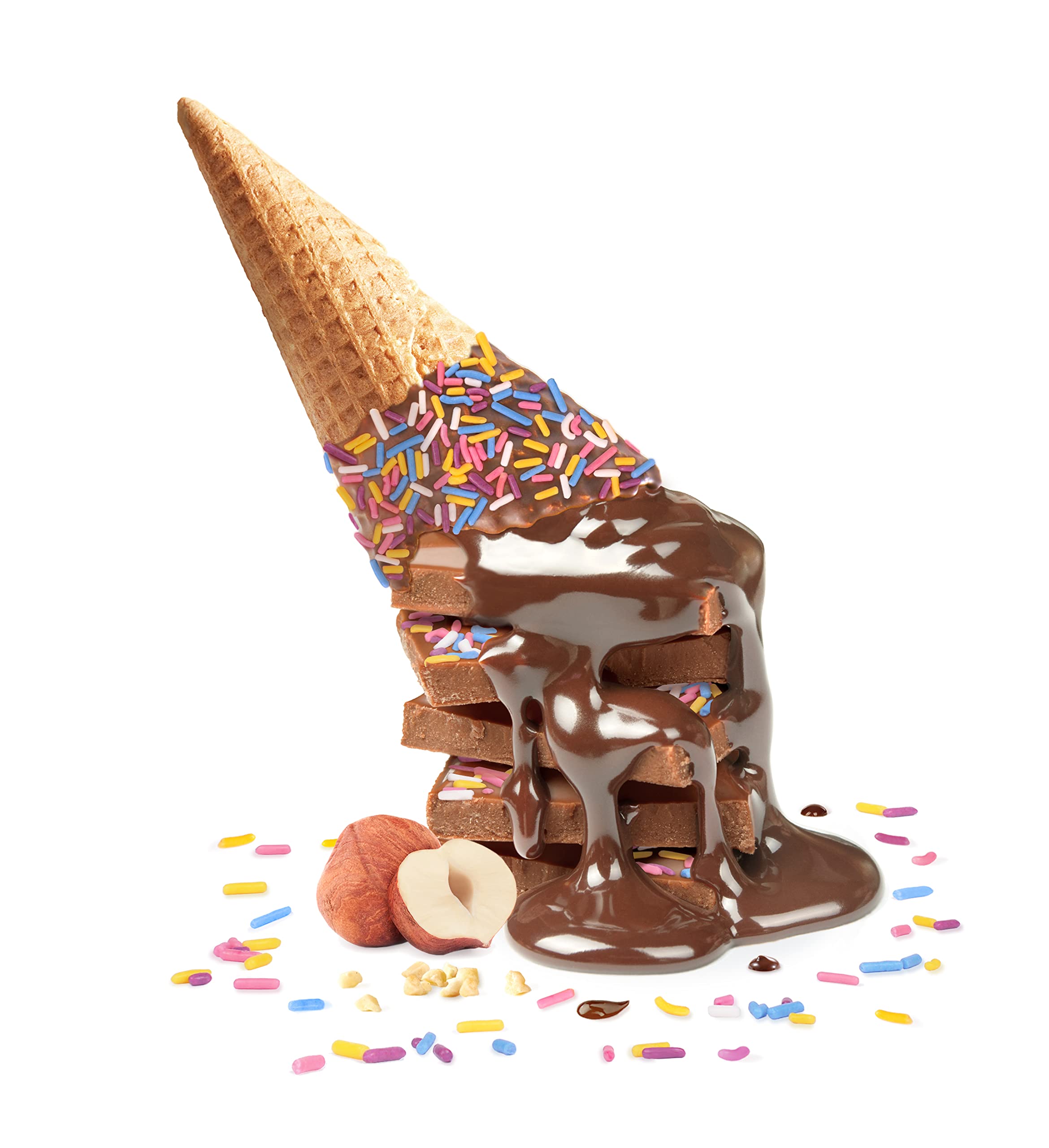 Chuao Chocolatier Sprinkle Dreams Milk Chocolate Mini Bars - Gourmet Preservative-Free Chocolate Snacks | 100-Pack for Gift Baskets, Birthdays, Thank You Gifts & Care Packages | Perfect for Parties, Office Treats & Holiday Celebrations