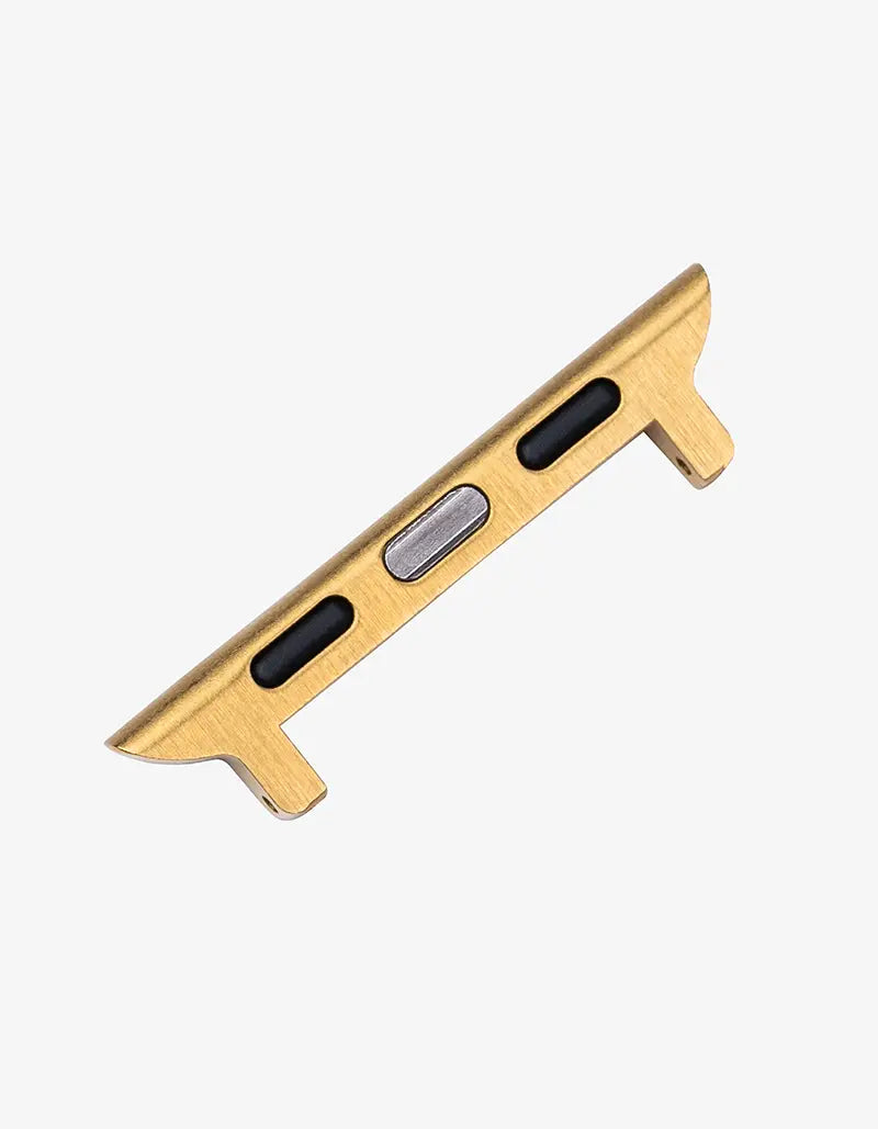 Premium Gold Apple Watch Adapter - Compatible with All Apple Watch Models (Series 1-9, SE, Ultra) - Secure Fit for Charging & Stylish Look - Perfect for Home, Office & Travel Use