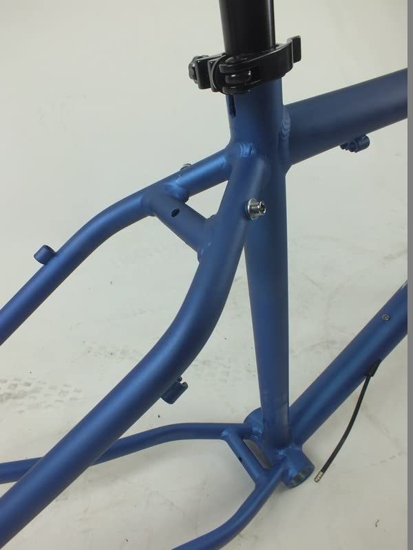 26 Inch Gravity Fat Bike Frame & Fork Set with Headset, Stem, Seatpost & Clamp - Perfect for Off-Road Trails, Snow Cycling & Beach Cruising