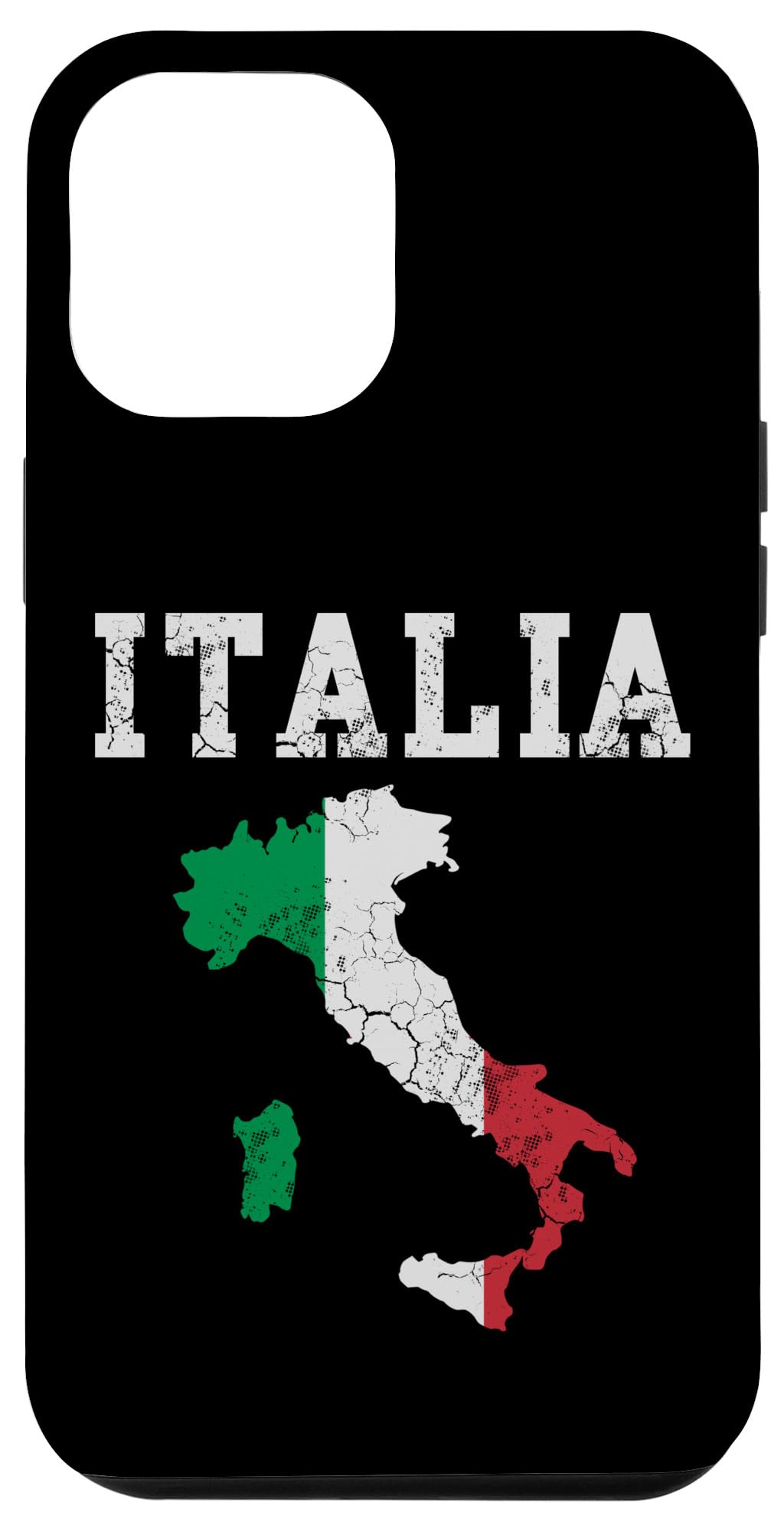 iPhone 12 Pro Max Case with Italy Flag Design - Italian Map & Italiano Family Themed Protective Cover | Perfect for Travel, Gifts & Showing Italian Heritage