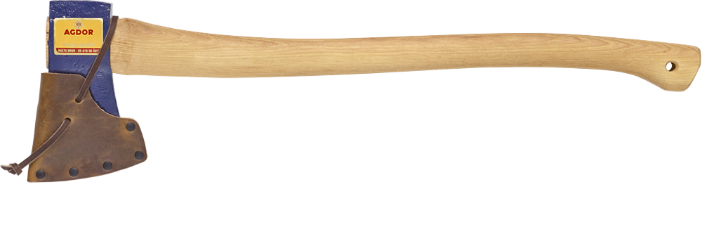 Agdor 2lb Felling Axe with 26-Inch Hickory Handle - Perfect for Camping, Wood Chopping, and Outdoor Survival