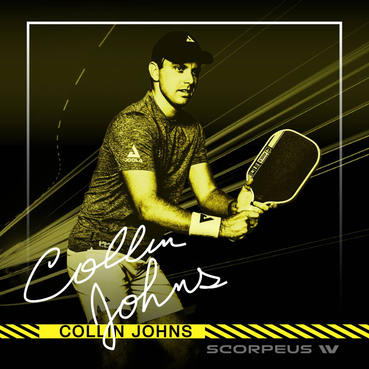 JOOLA Collin Johns Scorpeus Pro IV Pickleball Paddle - Premium Carbon Fiber Surface for Power & Control | Demo Rental Available | Perfect for Tournament Play & Competitive Matches