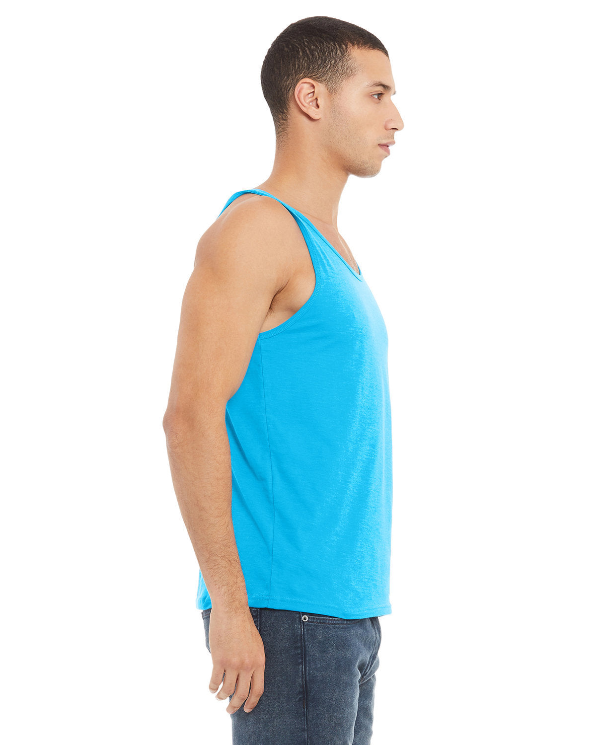 Bella + Canvas 3480CVC Unisex Heather CVC Tank Top - Soft Cotton Blend Casual Wear for Men & Women - Perfect for Gym, Lounge & Summer Outfits
