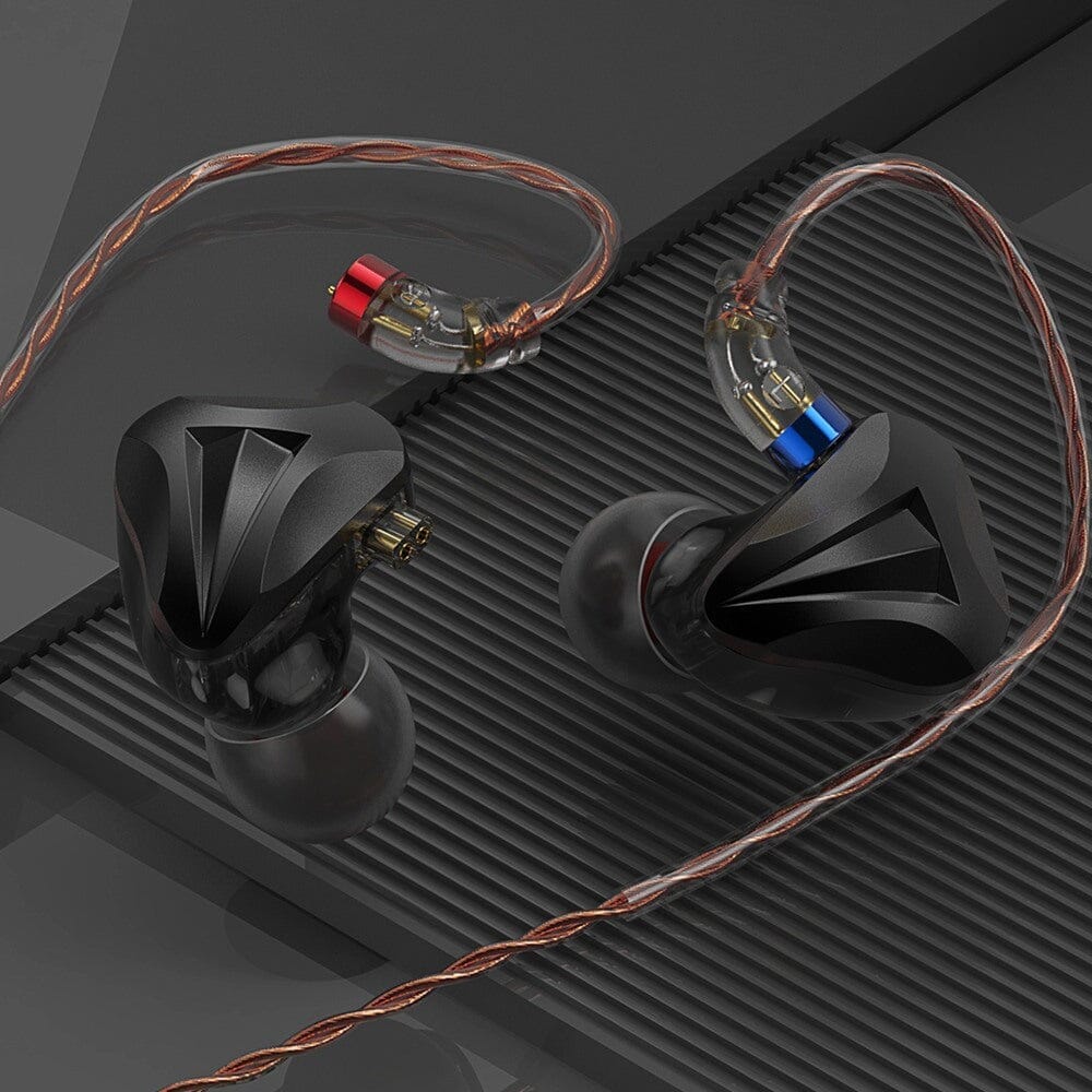 CVJ Freedom 1DD + 4BA Hybrid Driver In-Ear Monitors - High Resolution Audiophile IEMs for Music, Gaming & Studio Monitoring