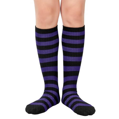 1 Pair Black Purple Strip