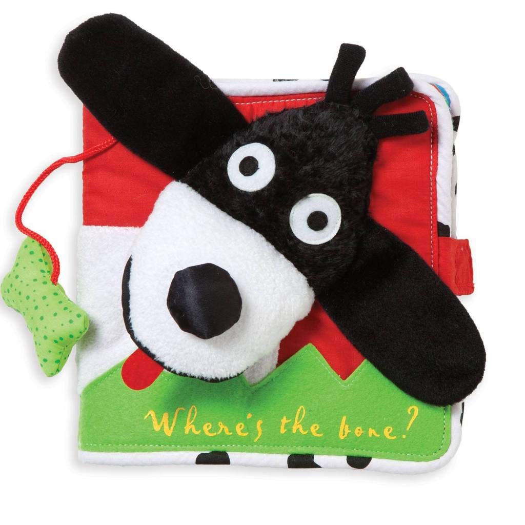 Manhattan Toy Soft Activity Book with Tethered Toy - Interactive Dog Chew Toy for Puppies & Teething, Perfect for Early Learning & Playtime