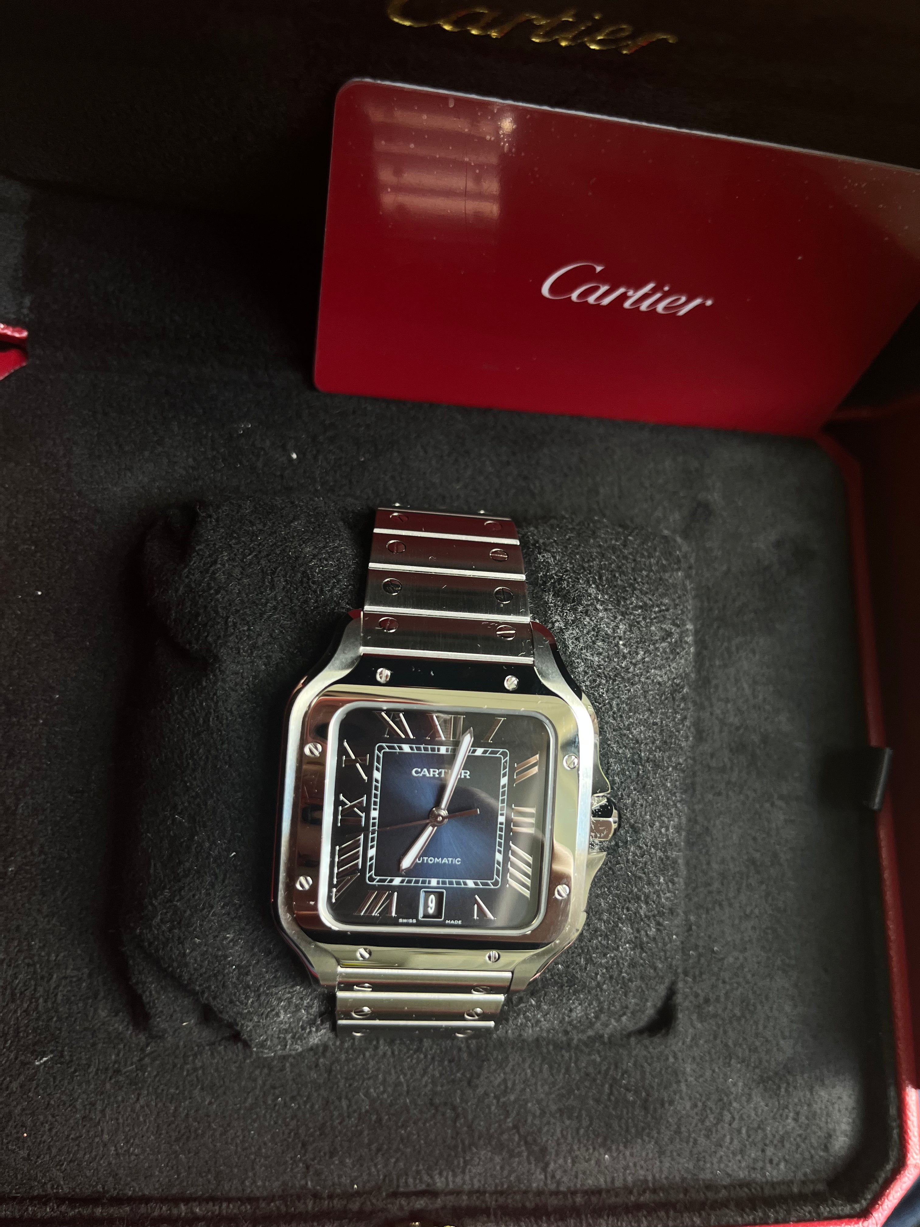 Cartier Santos De Cartier WSSA0030 Luxury Men's Watch - Stainless Steel, Swiss Automatic Movement, Water Resistant - Perfect for Business, Formal Events & Gifts