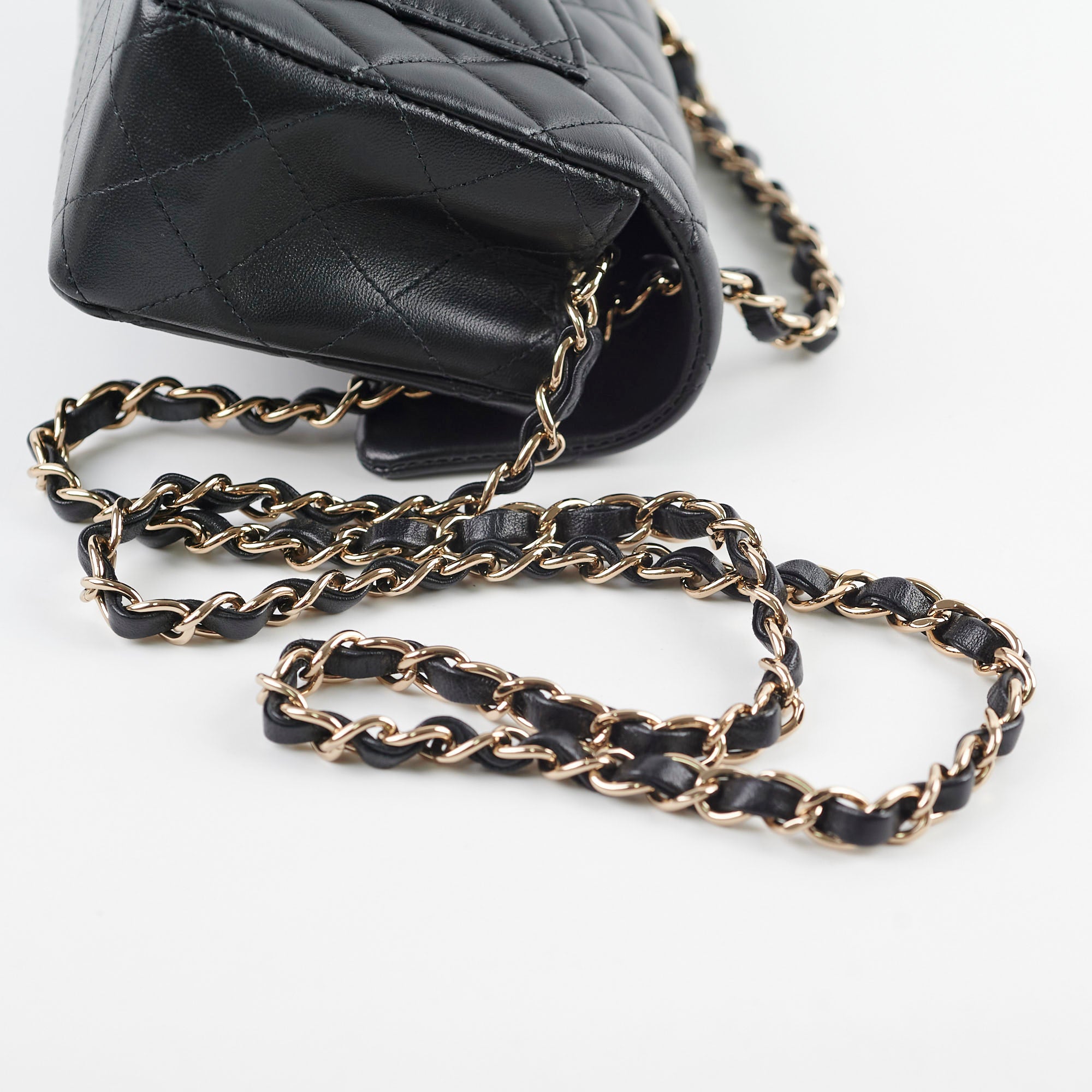 Chanel Mini Rectangle Lambskin Black Microchip Bag - Luxury Designer Crossbody Purse for Women | Perfect for Evening Events, Date Nights & Special Occasions
