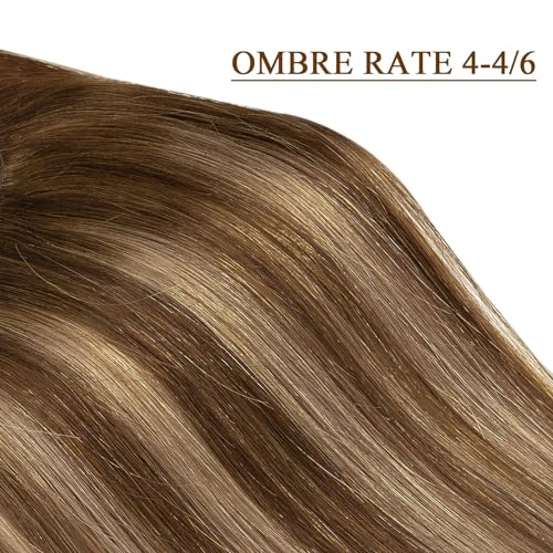 Dark Brown to Medium Brown with Dark Brown Roots #R4-4/6