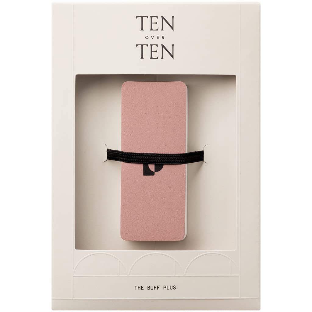 Tenoverten The Buff Plus - Clean, Natural & Non-Toxic Nail Buffer & Polisher for Healthy Nails | At-Home Manicure & Professional Salon Nail Care