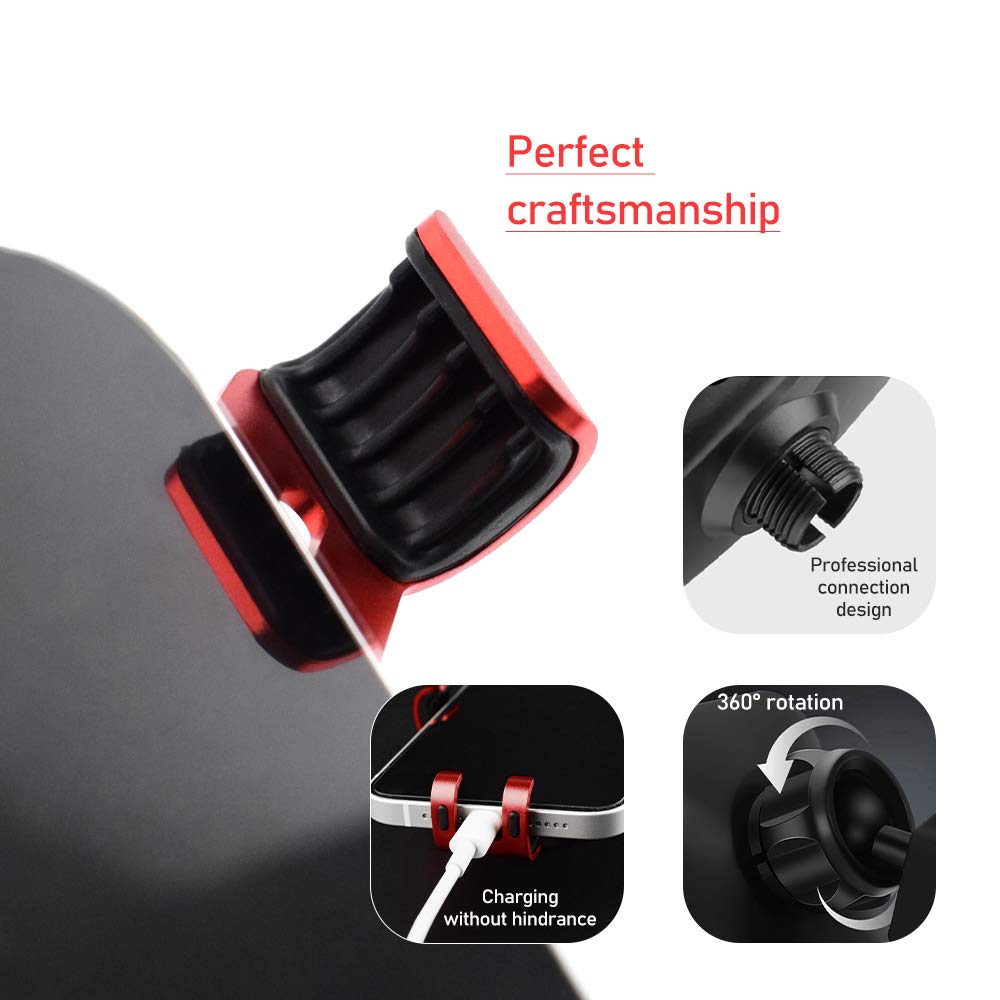 KUNGKIC Universal Air Vent Phone Mount for Honda Civic 10th Gen (2016-2020) - Adjustable Car Phone Holder Compatible with iPhone & Android 4-6.2 Inches - Secure Hands-Free Driving (Red) | Perfect for Commuting, Road Trips & GPS Navigation
