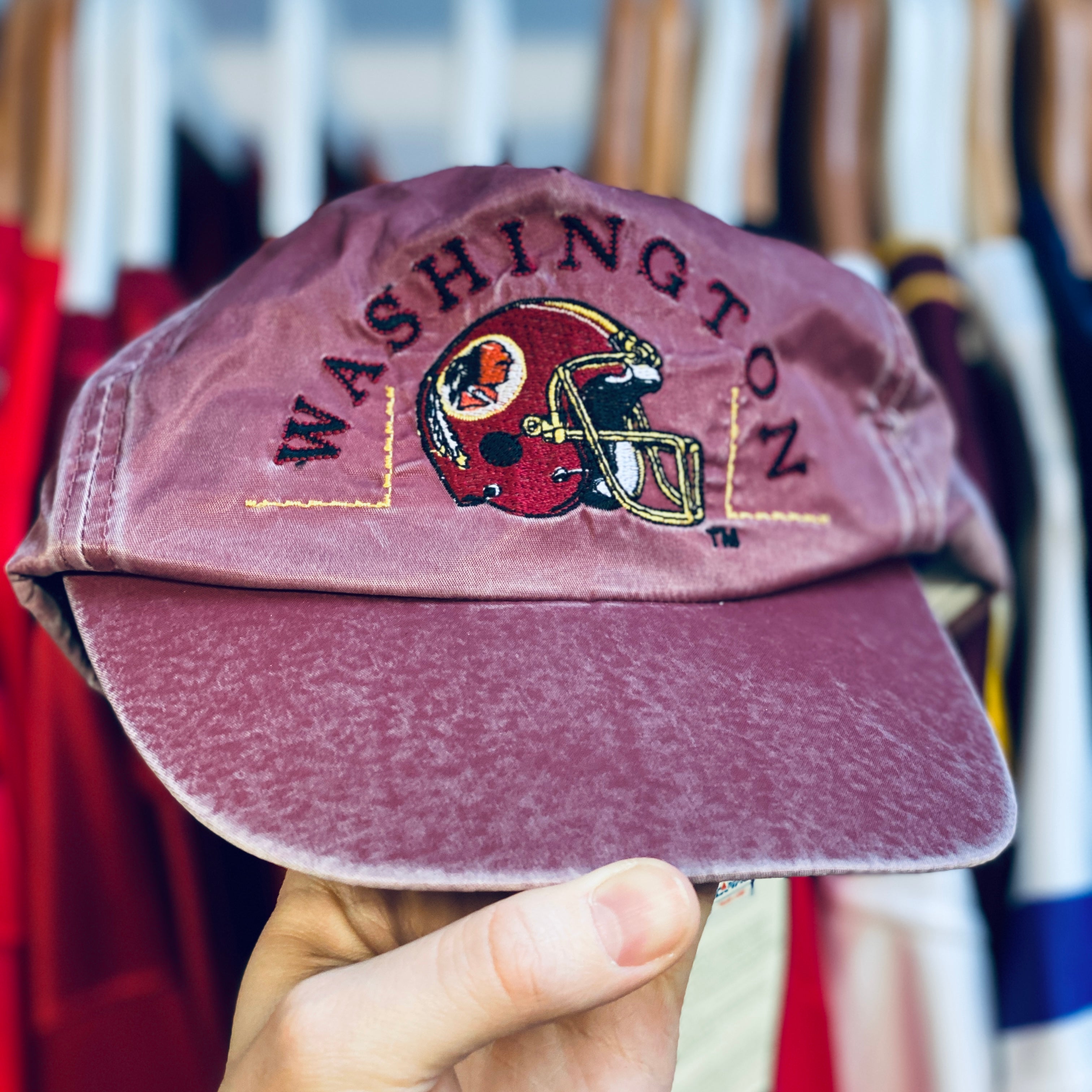 Vintage 1990s Washington Redskins Deadstock Campri Hydro Wash Snapback Hat BNWT - Perfect for NFL Fans, Retro Sports Collectors & Vintage Fashion Enthusiasts