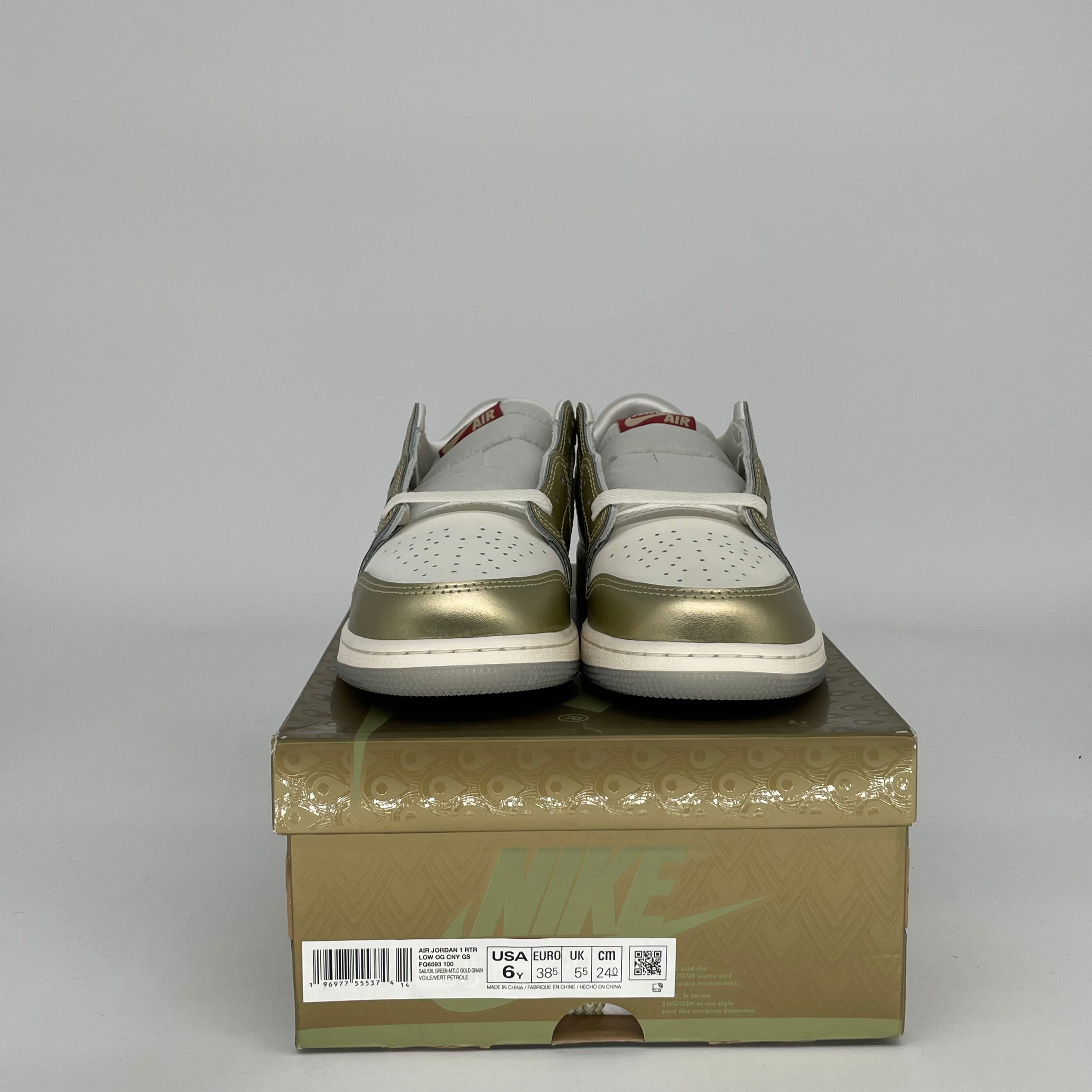 Air Jordan 1 Low Year of the Dragon Sneakers - Size 6 Men's/Women's (Style Code: FQ6593-100) - Limited Edition Chinese New Year Basketball Shoes for Casual Wear & Street Fashion