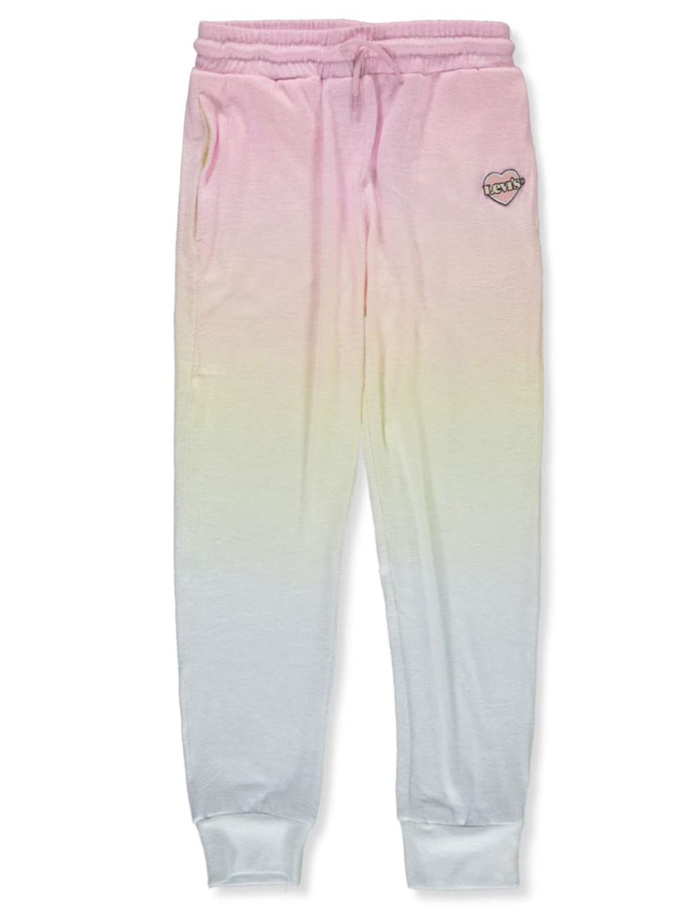 Levi's Girls' Soft Knit Jogger Pants for Big Kids - Comfortable Stretchy Lounge & Athletic Pants for Play, School & Everyday Wear