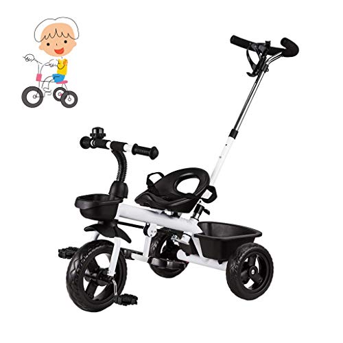 Best Infant Walker & Tricycle for Kids 1.5-5 Years Old - 3-in-1 Convertible Ride-On Toy Bike for Toddler Boys & Girls (White) - Perfect for Indoor Play, Outdoor Learning & First Bike Experience