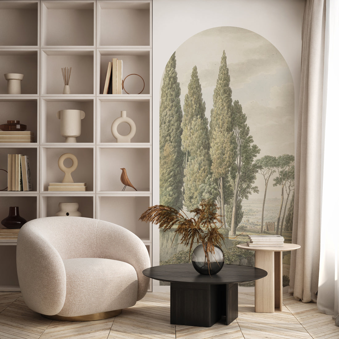 Peel and Stick Arch Wallpaper Decal - Tuscany Inspired Self-Adhesive Wall Mural for Home Decor | Perfect for Living Rooms, Bedrooms & Nursery Accent Walls