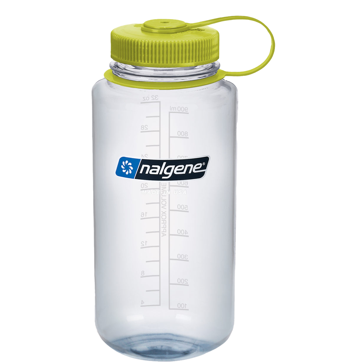 32 oz Wide Mouth Sustain Clear Water Bottle - BPA Free, Leak Proof, Durable for Gym, Hiking & Outdoor Activities