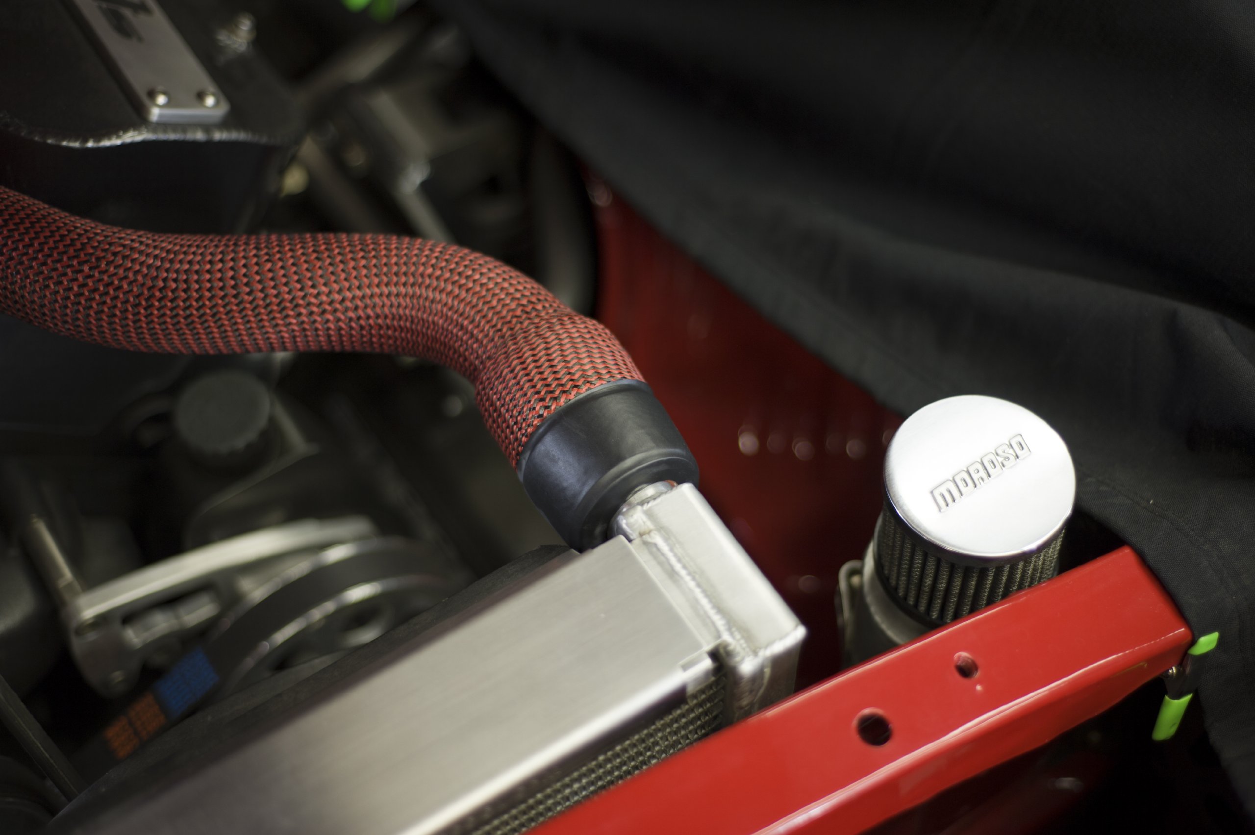 Carbon Fiber Small Block Radiator Hose - 18